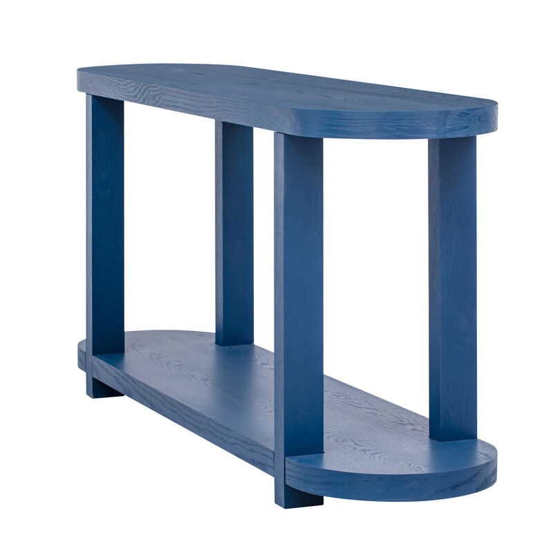 Merax Modern Minimalist Ash Veneer Entryway Console Table