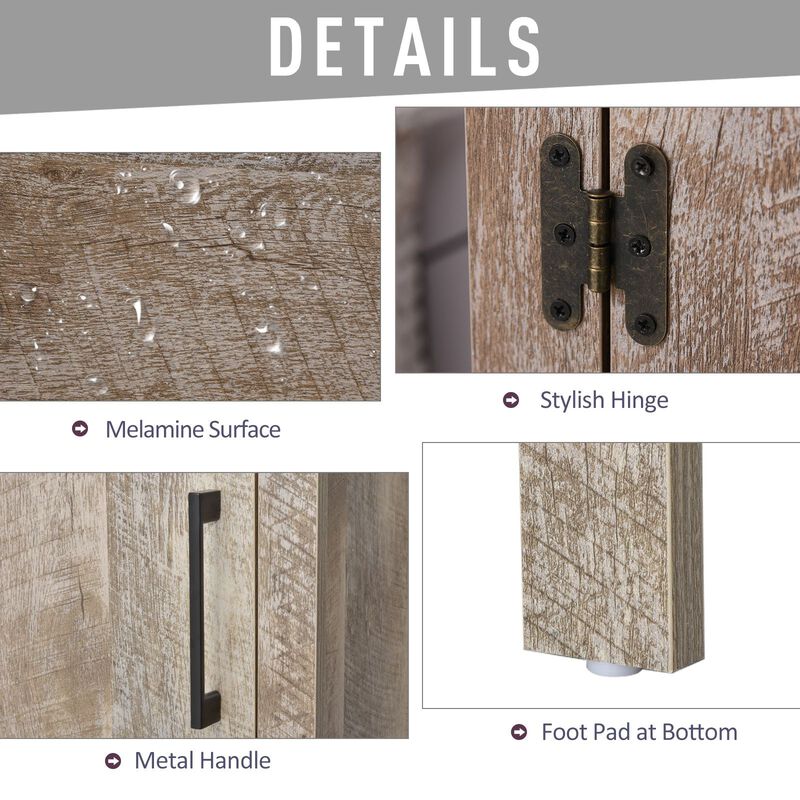 Wooden Bathroom Cabinet: Freestanding Floor Storage with Drawer, Shelf for Entryway