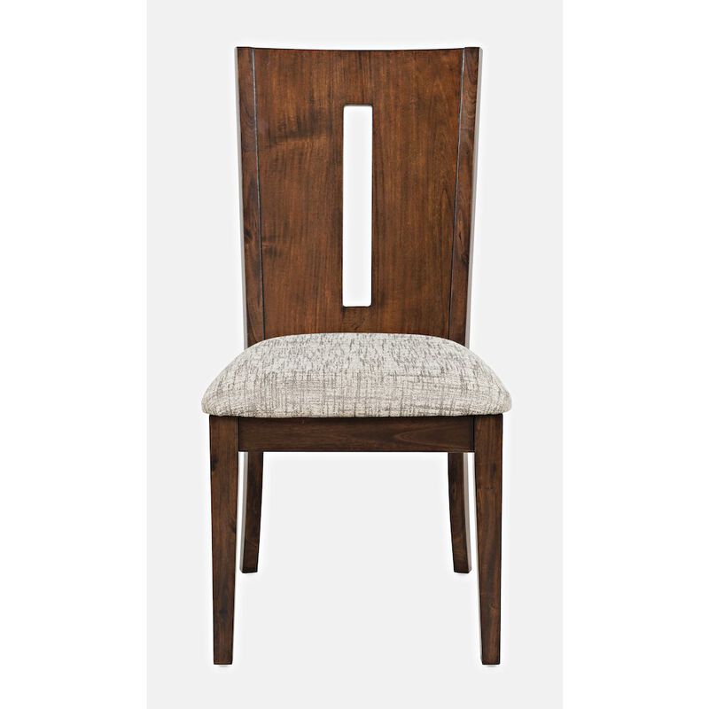Jofran Urban Icon Contemporary 66 Seven-Piece Dining Set with Upholstered Chairs