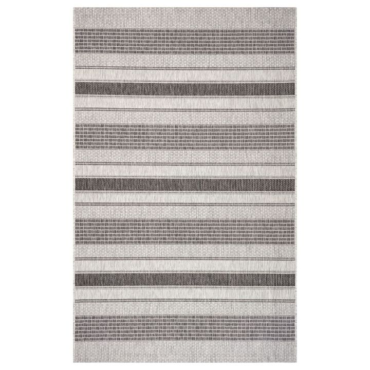 Striped Rectangular Outdoor Area Throw Rug