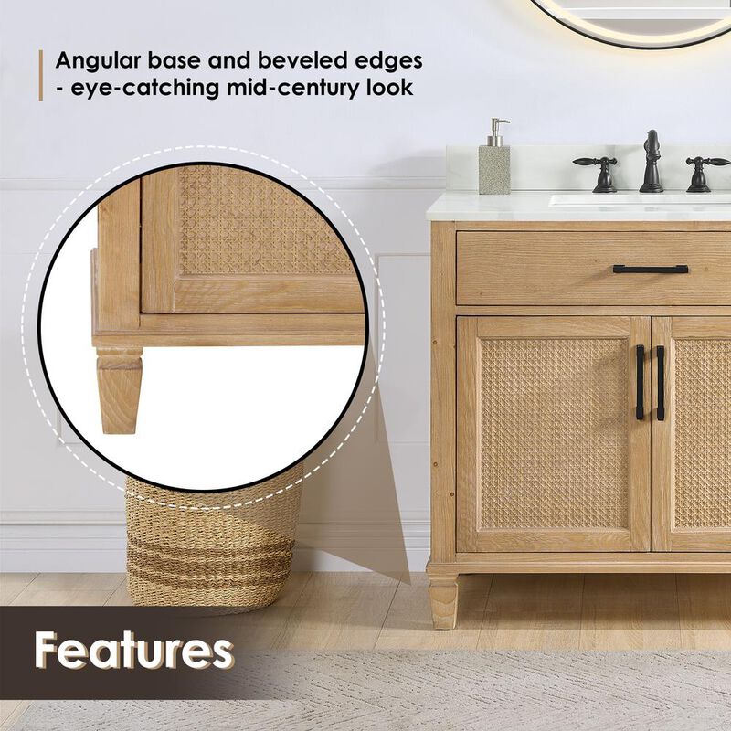 Altair Single Bathroom Cabinet Vanity Base without Top and Sink, no Mirror