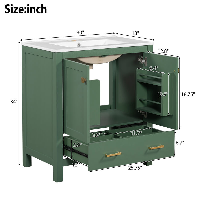 Merax Bathroom Vanity with Single Sink