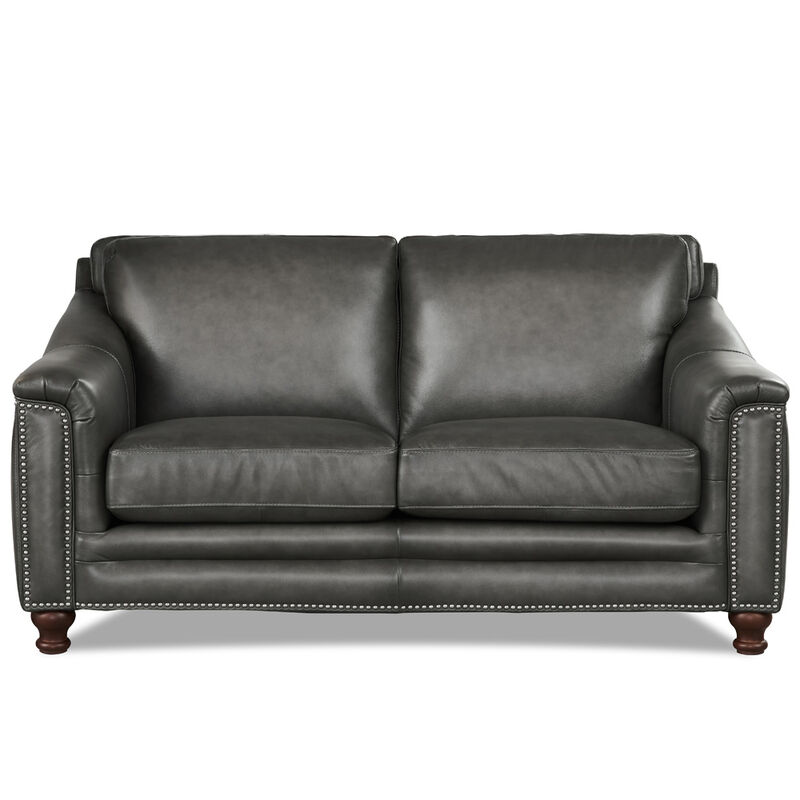 Belfast Top Grain Leather Loveseat
