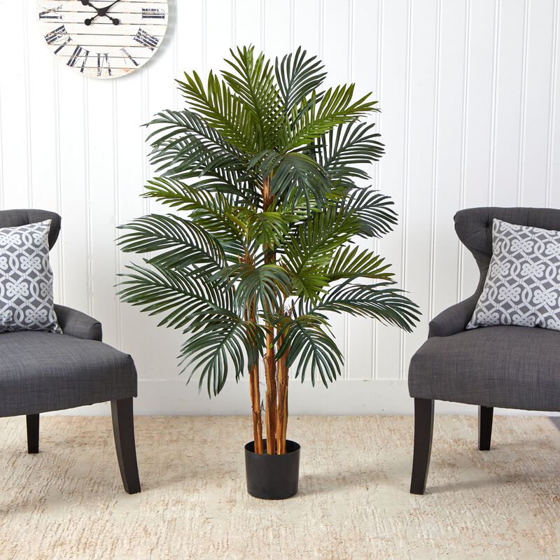Hivvago 4 Feet Robellini Palm Artificial Tree