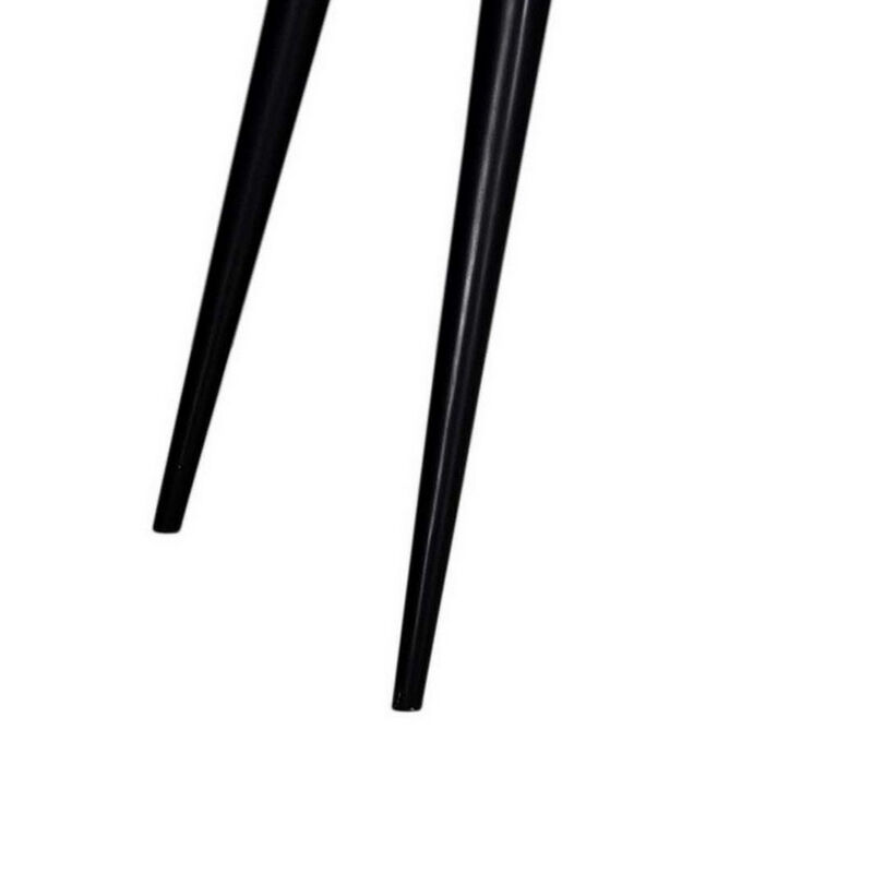 Sal 71 Inch Dining Table, Acacia Wood, Live Edges, Natural Brown, Black - Benzara