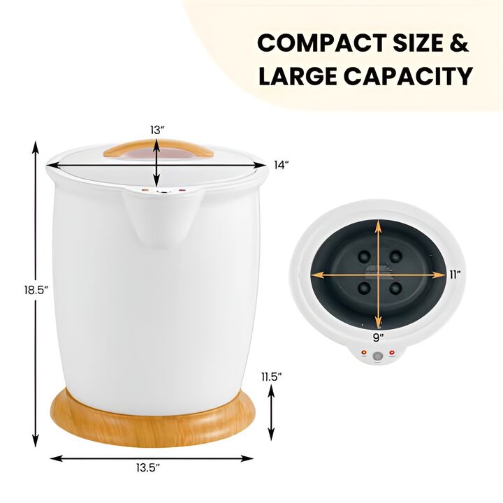 Towel Warmer Bucket for Bathroom, Large Capacity with Auto Shut-Off