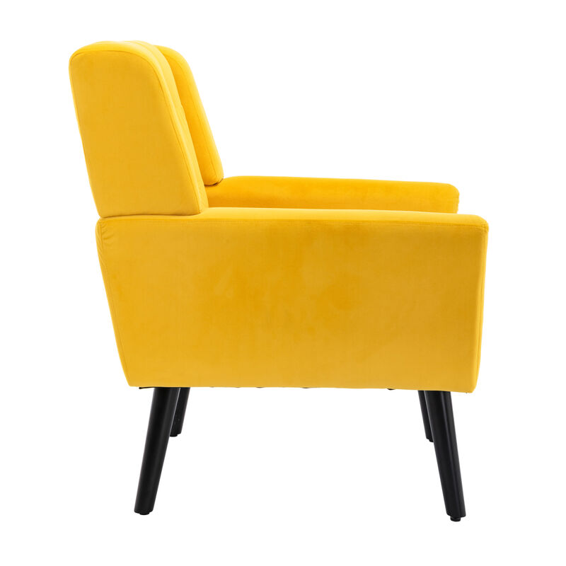 Modern Soft Velvet Material Ergonomics Accent Chair Living Room Chair Bedroom Chair Home Chair