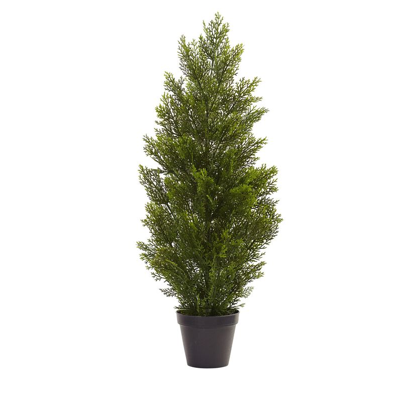 Hivvago 3 Feet Mini Cedar Pine Tree (Indoor/Outdoor)