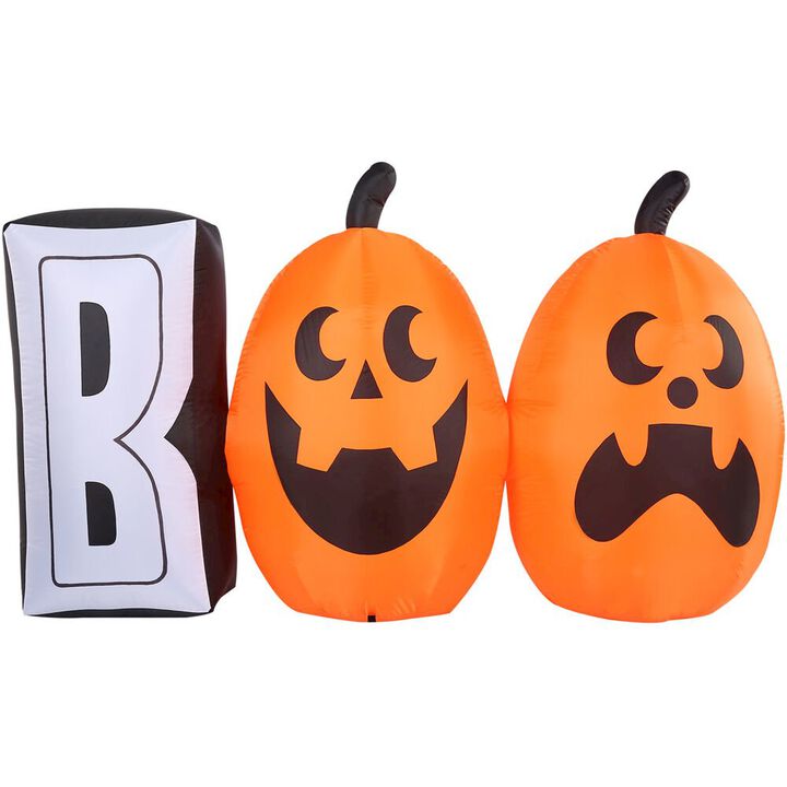 Haunted Hill Farm 4ft Inflatable Boo Sign w/ Lights