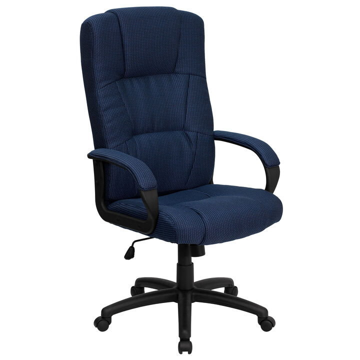 Rochelle High Back     Fabric Executive Swivel Office Chair with Arms