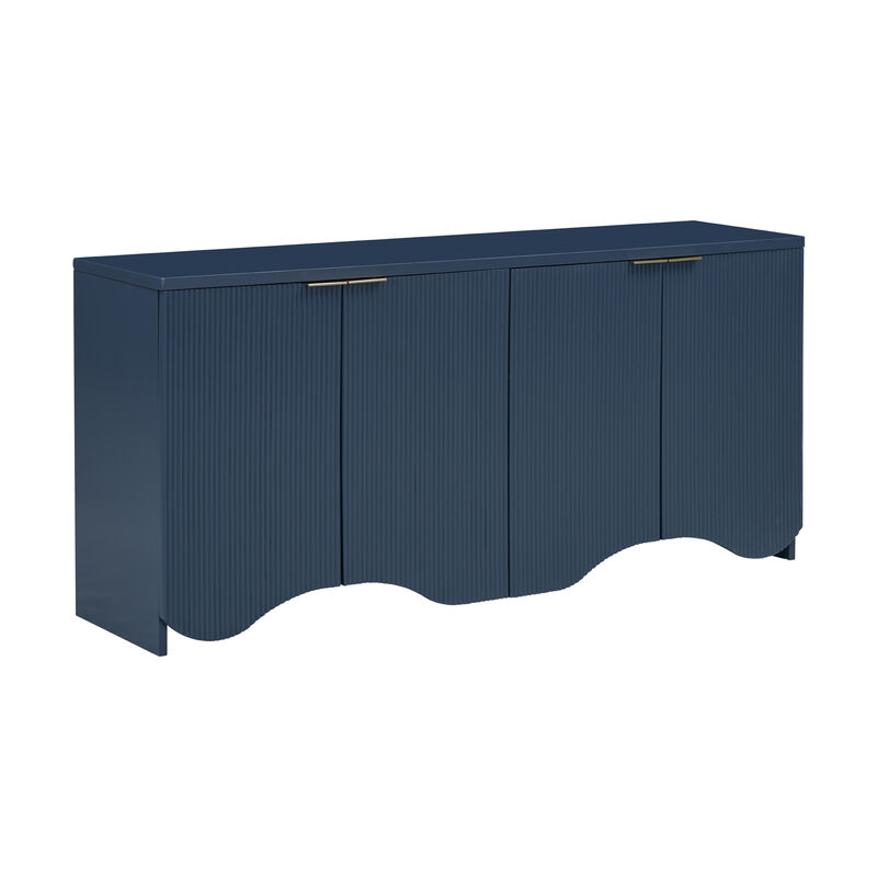 Merax Bottom Wavy Design Storage Cabinet