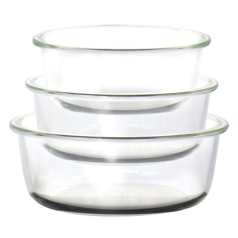 Martha Stewart 6 Piece Assorted Glass Storage Container and Lid Set  in Mint