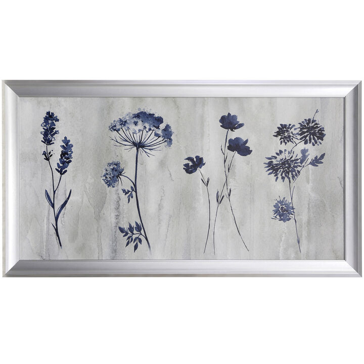 Indigo Row Framed Print