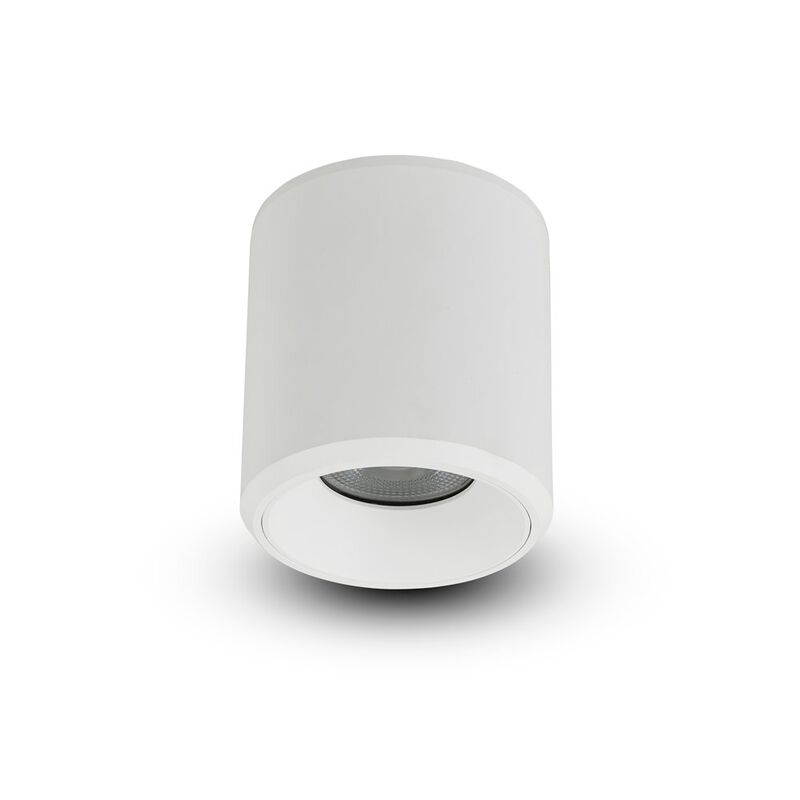 VONN Lighting Round LED Surface Mounted Downlight, Stock Item Beam Angle 33, White