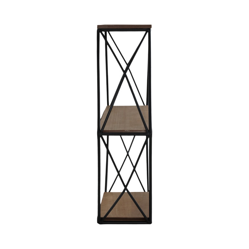 3 Tier Hex Wall Shelf