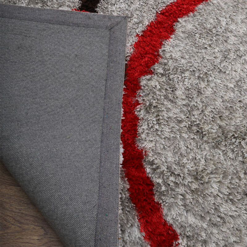 Rugsotic Carpets Hand Tufted Shag Polyester 10'x13' Area Rug Contemporary Multicolor K00032