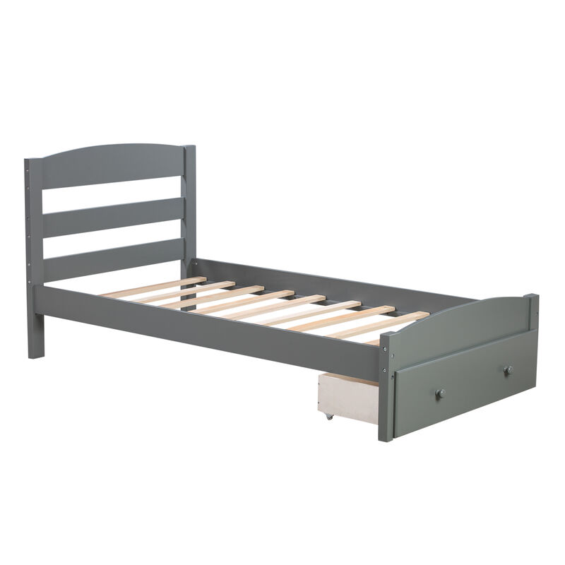 Merax Platform Twin Bed Frame