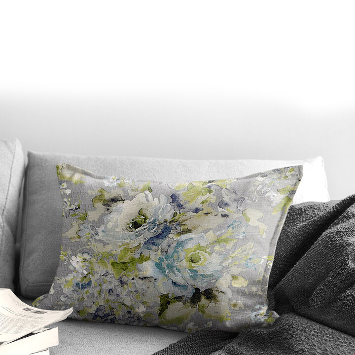 6ix Tailors Fine Linens Athena Linen Heather Gray Decorative Throw Pillows