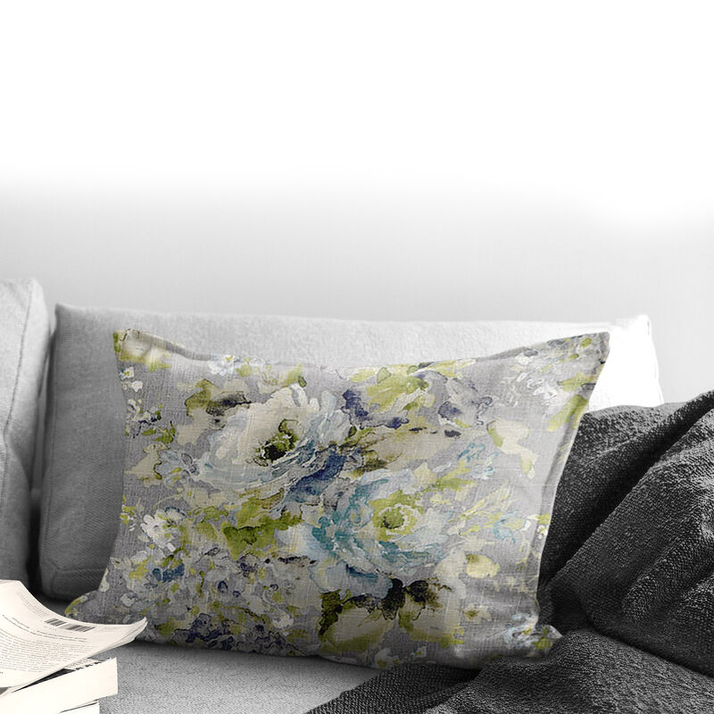 6ix Tailors Fine Linens Athena Linen Heather Gray Decorative Throw Pillows