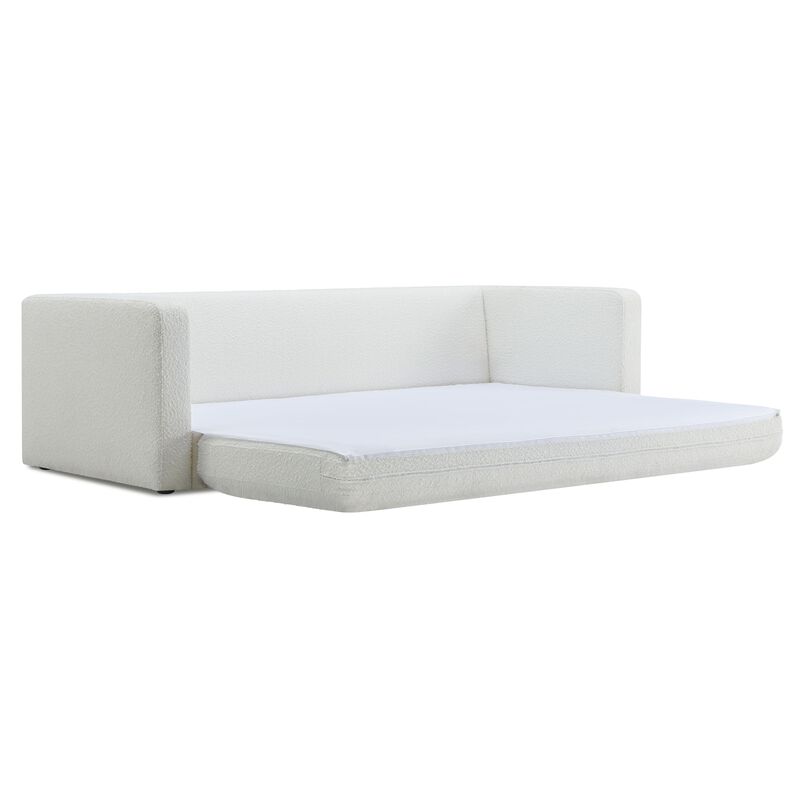 Ryan Cream Upcycled Linen Sofa Bed