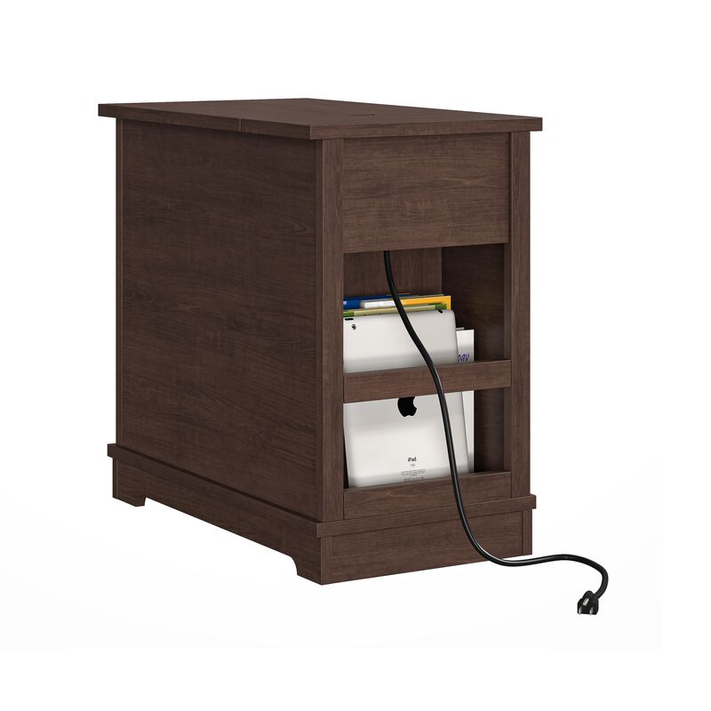 FESTIVO Classic Charging End Table w/ USB Ports & Storage