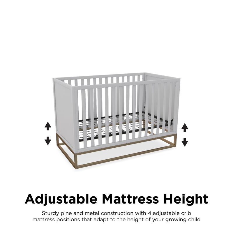 Haven 3 in 1 Metal Base Crib