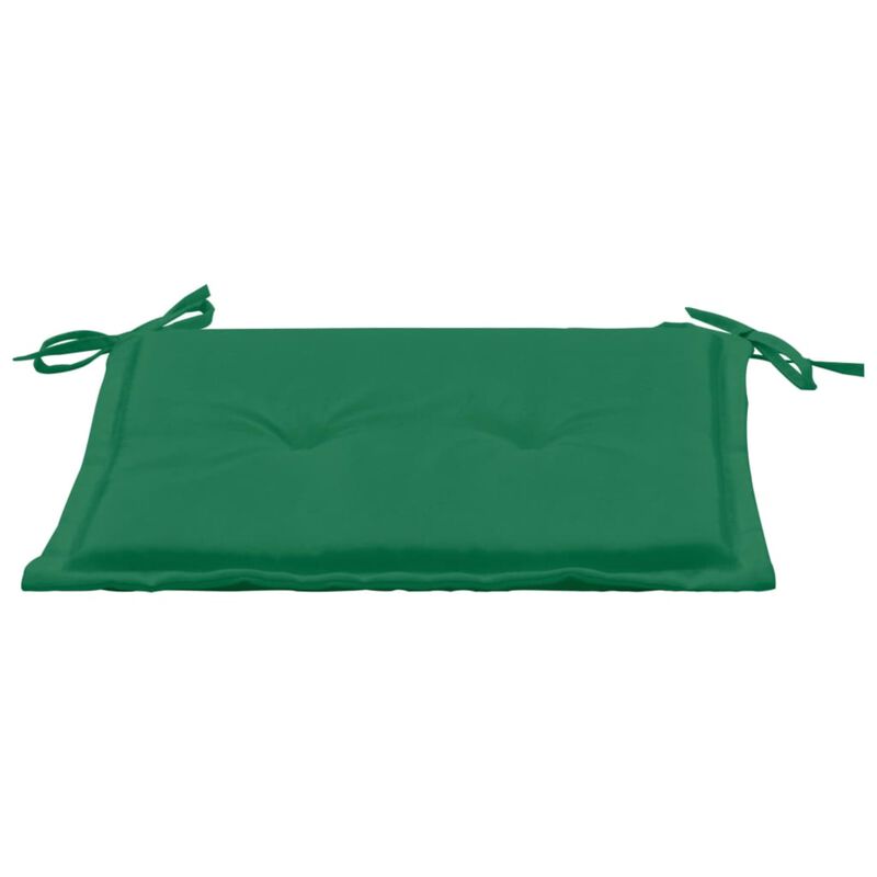 vidaXL Garden Chair Cushions 2 pcs Green 19.7"x19.7"x1.2"