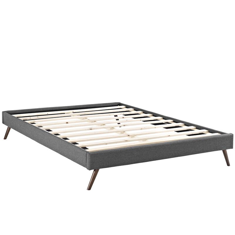Modway - Loryn Queen Fabric Bed Frame with Round Splayed Legs