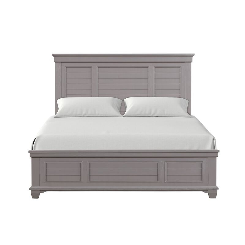 New Classic Furniture Jamestown Wood California King Bed, Gray
