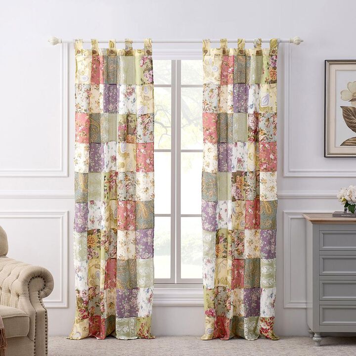 Greenland Home Fashion Blooming Prairie Window Panel Pair - Multi 42x84"