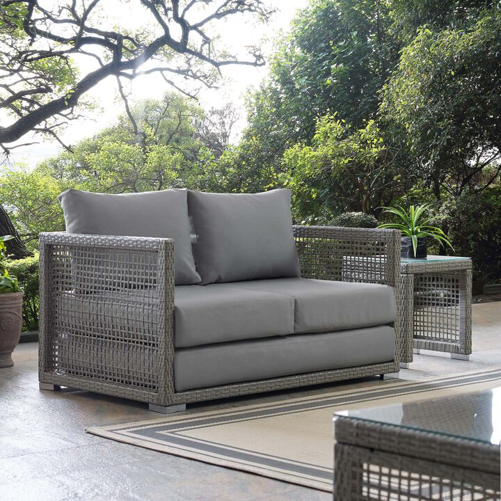 Modway - Aura Outdoor Patio Wicker Rattan Loveseat
