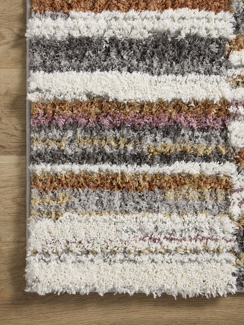 Levitt LEV03 Ivory/Sunset 7'10" x 10' Rug