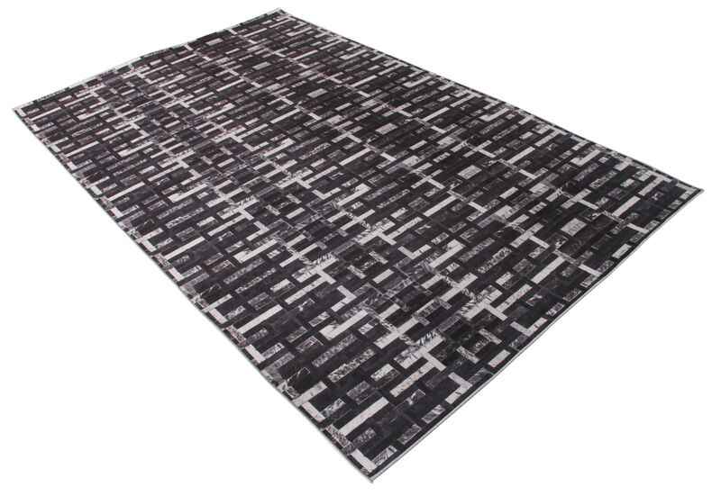Walk on Me Faux Cowhide Digital Printed Patchwork The Missing Link Contemporary Indoor Area Rug