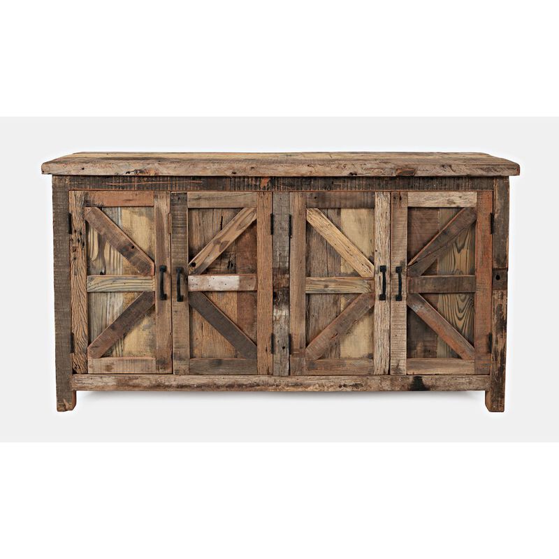 Jofran Eden Prairie Rustic Reclaimed Wood 60 Accent Cabinet