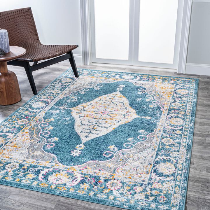 Zelda Bohemian Cottage Medallion Area Rug