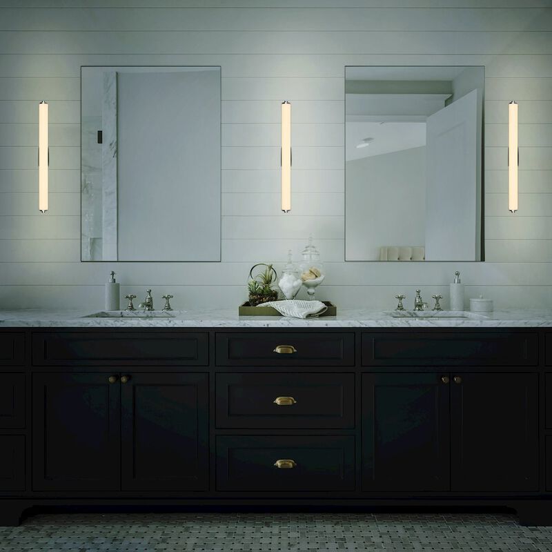 VONN Lighting Integrated AC LED ADA Compliant Bathroom Wall Lighting Fixture in Chrome