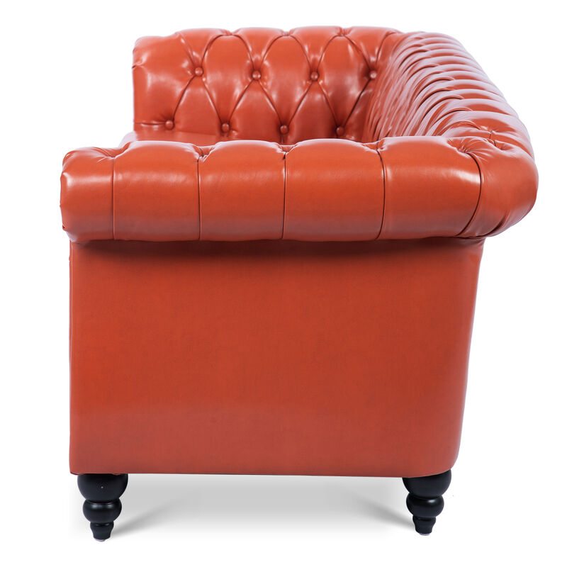 Rolled Arm Chesterfield 3 Seater Sofa