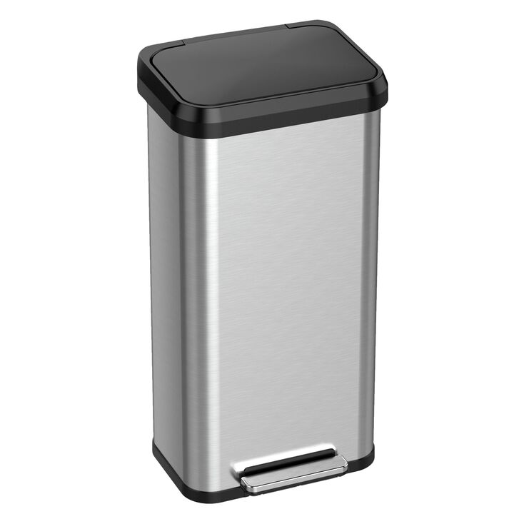 iTouchless 20 Gallon / 75 Liter SoftStep EXP Step Pedal Trash Can
