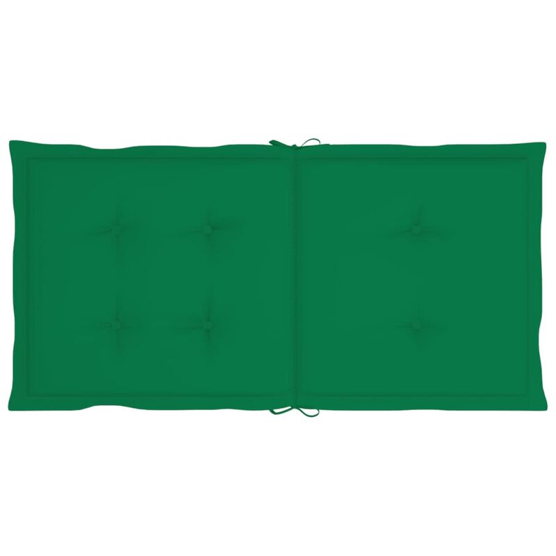 vidaXL Garden Chair Cushions 2 pcs Green 39.4"x19.7"x1.6"