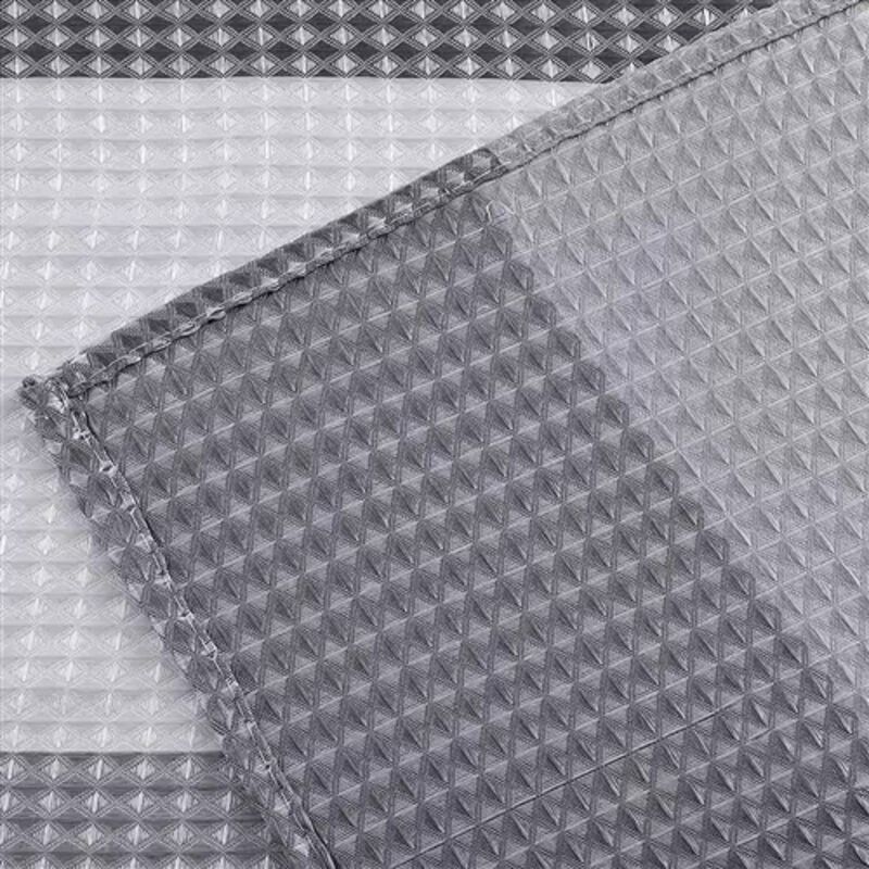 Classic Striped Polyester Shower Curtain – Thick, Textured Fabric for a Spa-Like Bathroom