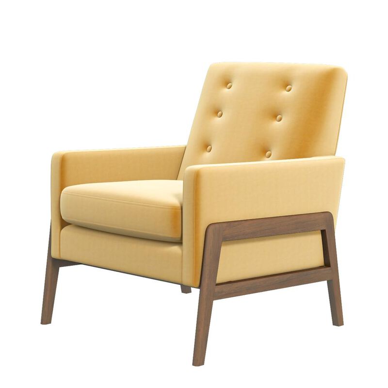 Ashcroft Furniture Co Cole Solid Wood Lounge Chair
