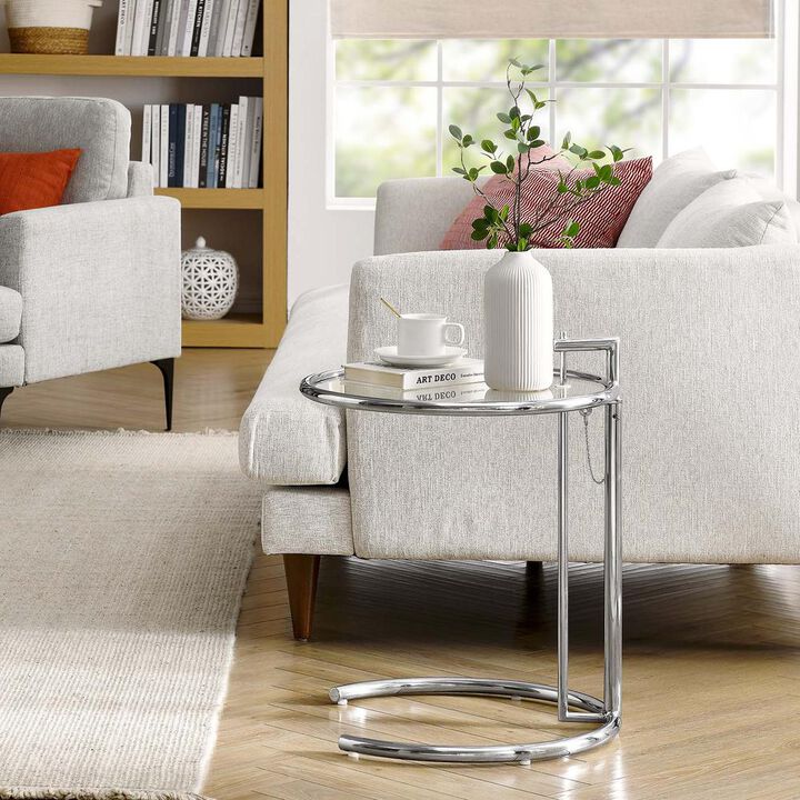 Modway Eileen Gray Metal Side Table