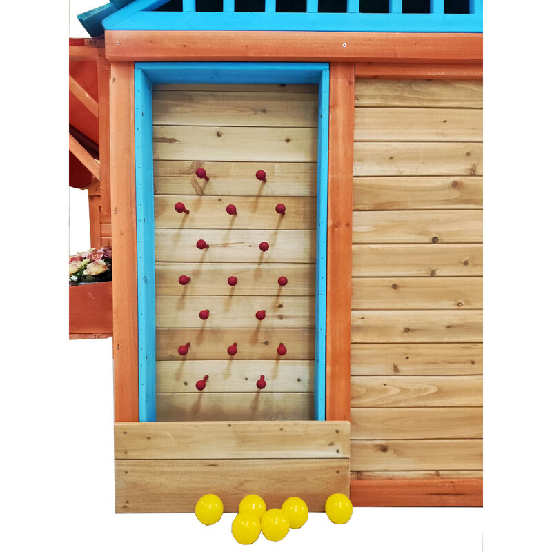 Wooden 4-in-1 Eco-Friendly Kids Game House