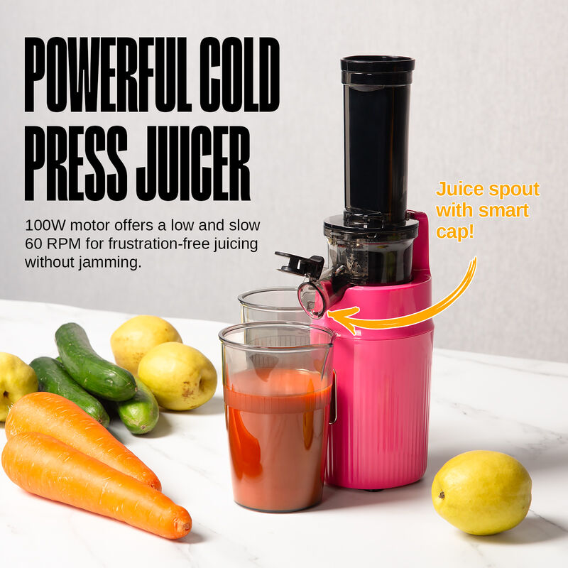 Ventray Essential Ginnie Juicer Compact Small Cold Press Masticating Slow Juicer