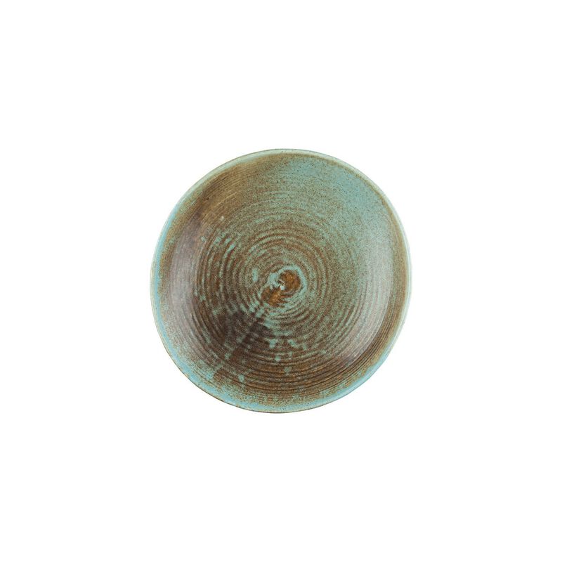 Coral dia.9.75" h:2.25" 36 oz. Round Decorated Porcelain Deep Plate (Set of 2)