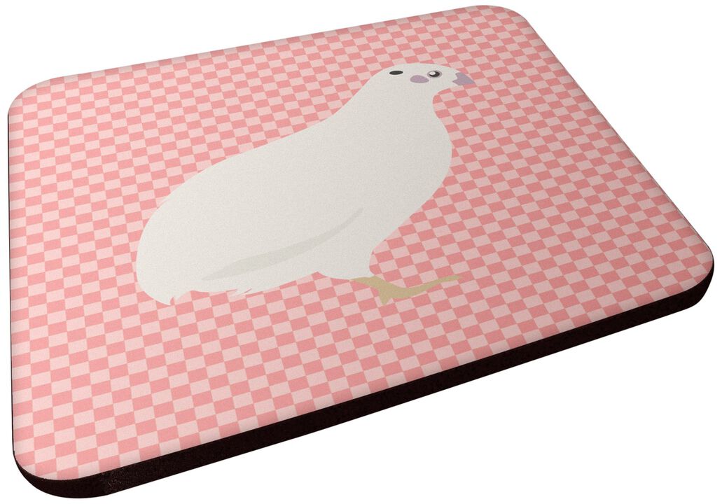 Caroline's Treasures Texas Quail Pink Check Decorative coasters, 3.5, Multicolor