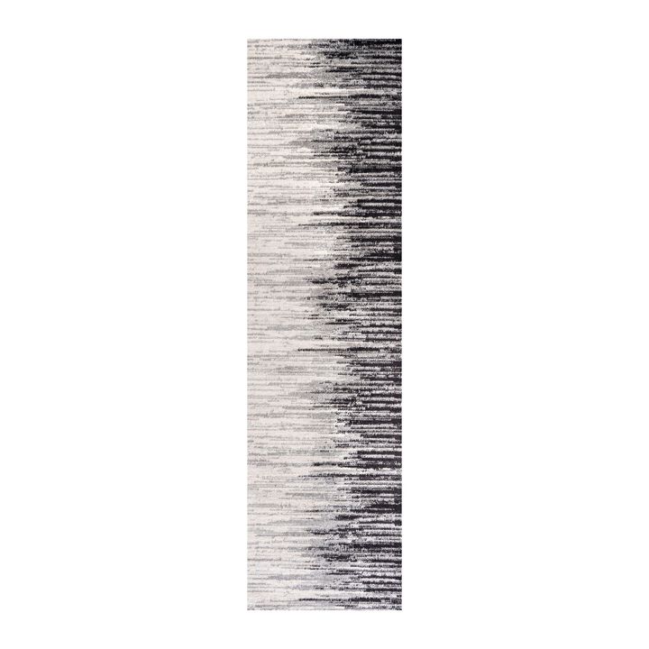 Linear Modern Half Stripe Area Rug