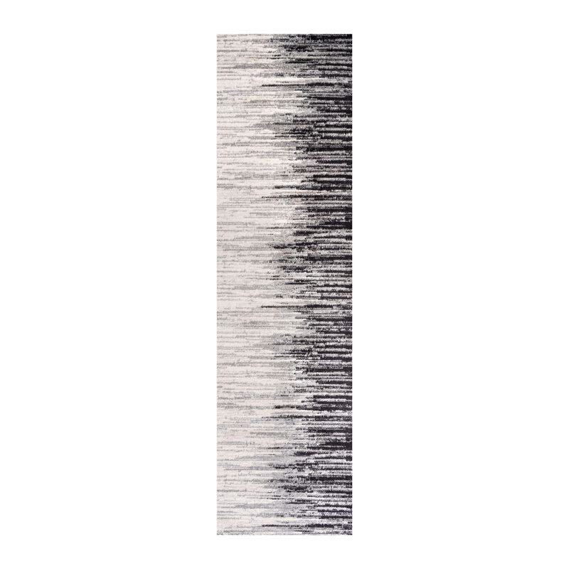 Linear Modern Half Stripe Area Rug