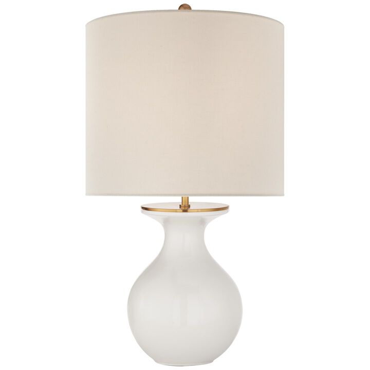 Albie Small Desk Lamp in White