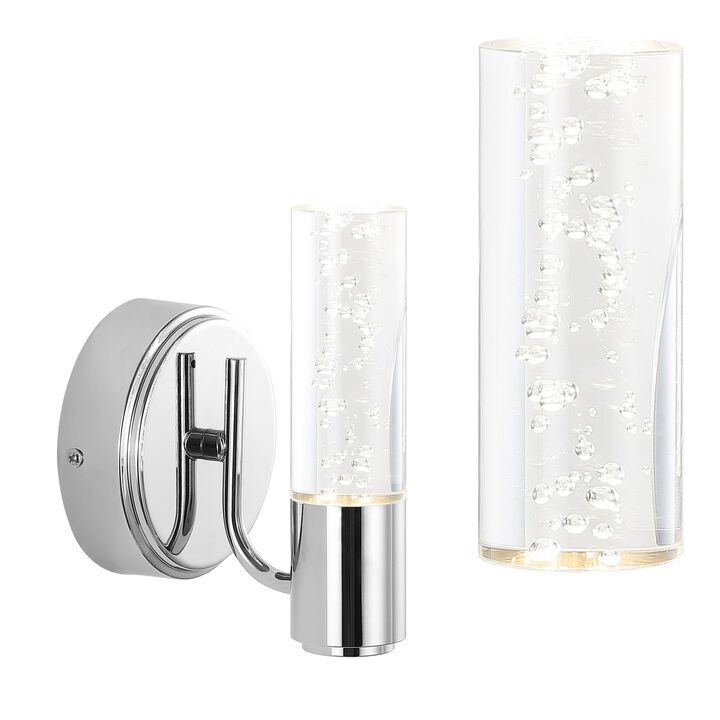 Bolha Minimalist Modern Bubble Acrylic/Iron Integrated LED Vanity Light